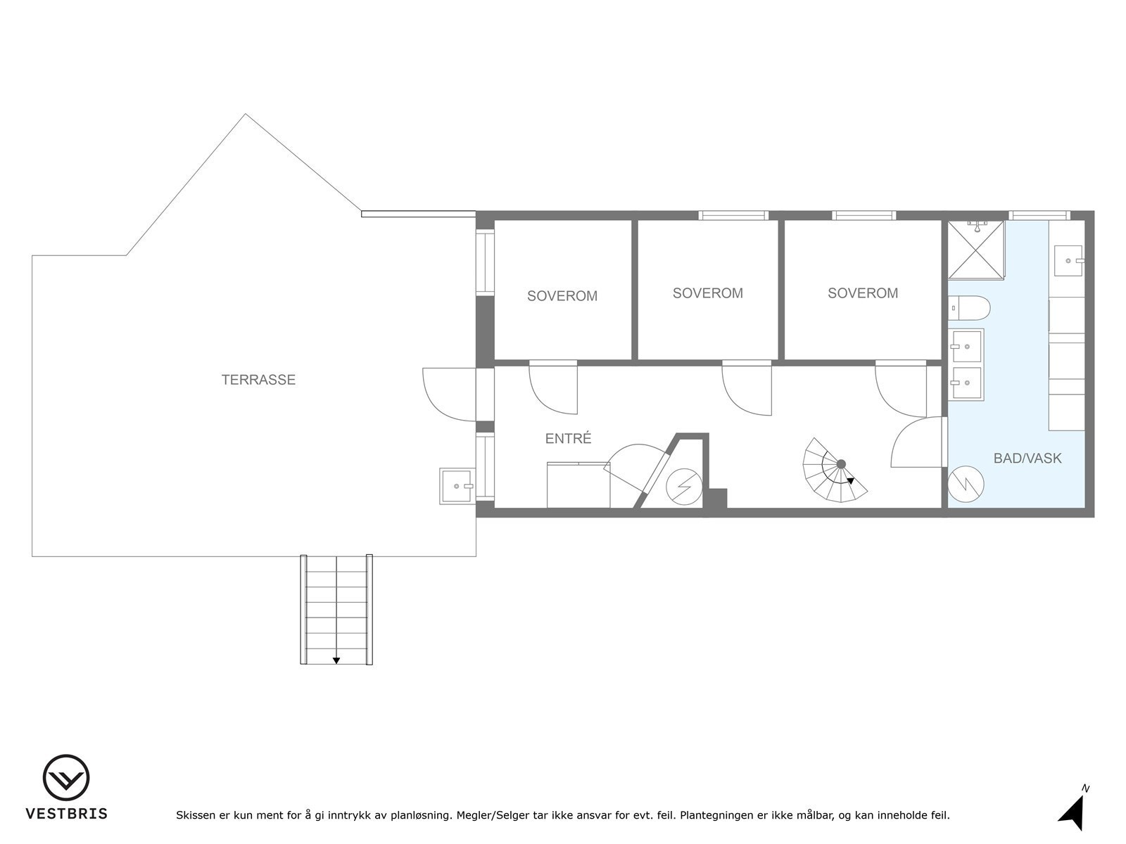 Plantegning første etasje Galleribilde