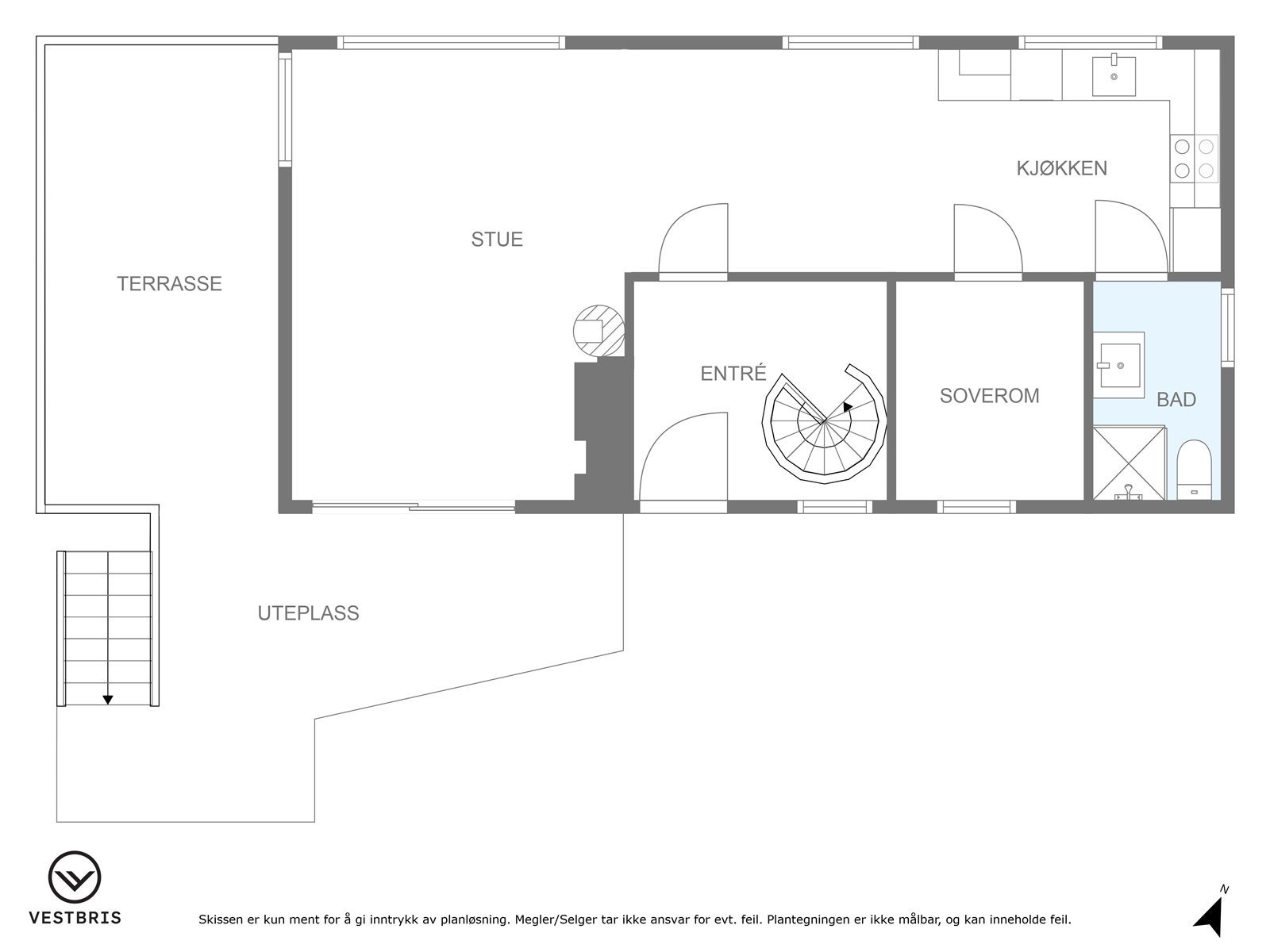 Plantegning 2. etasje Galleribilde