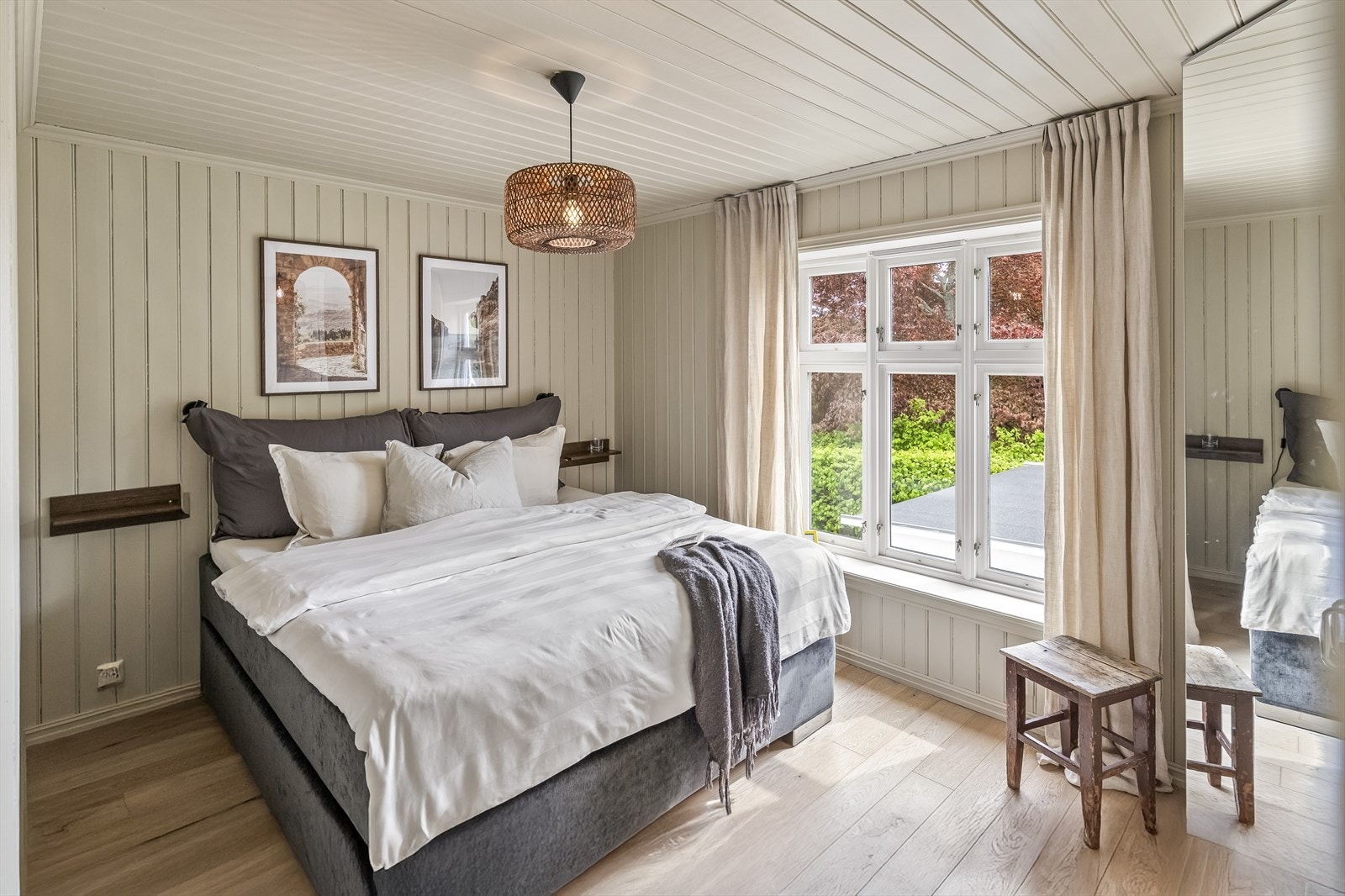 I andre etasje ligger fire soverom samlet - en smart løsning for småbarnsfamilier. Galleribilde