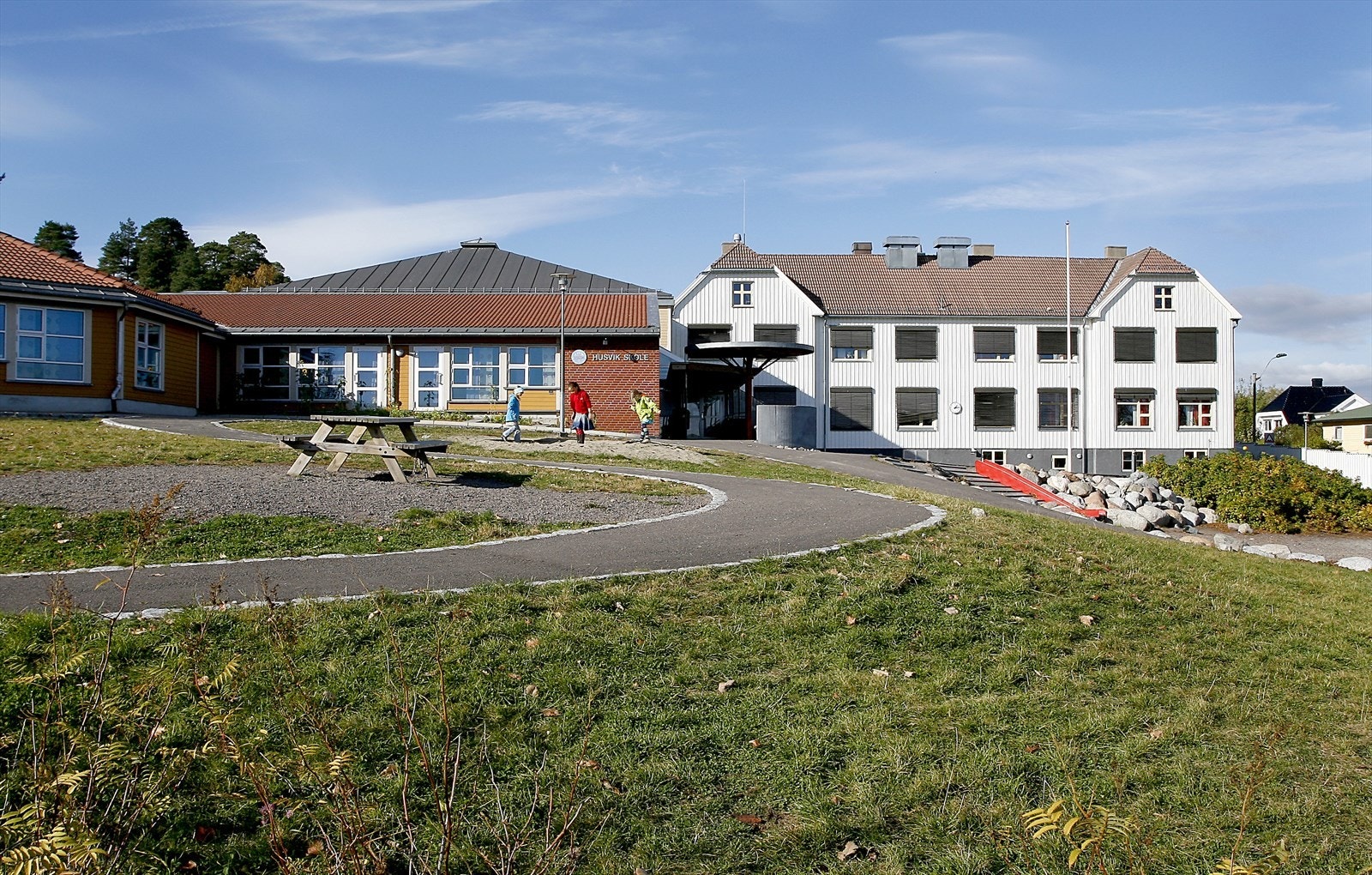 Nærområdet - Husvik skole - sogner til Husvik skole. Trygg skolevei. Galleribilde