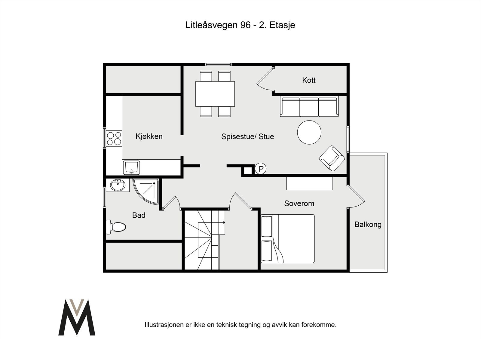 2D planskisse - 2.etg. Galleribilde
