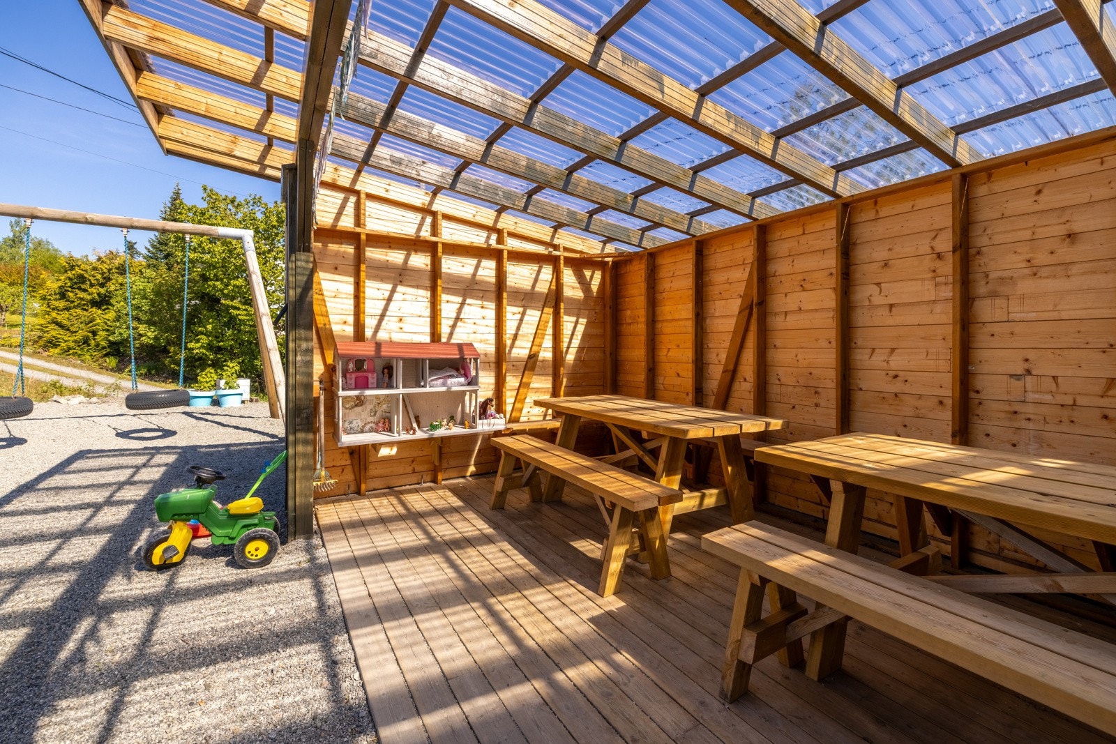 Felles lekeplass nedenfor boligen. Galleribilde