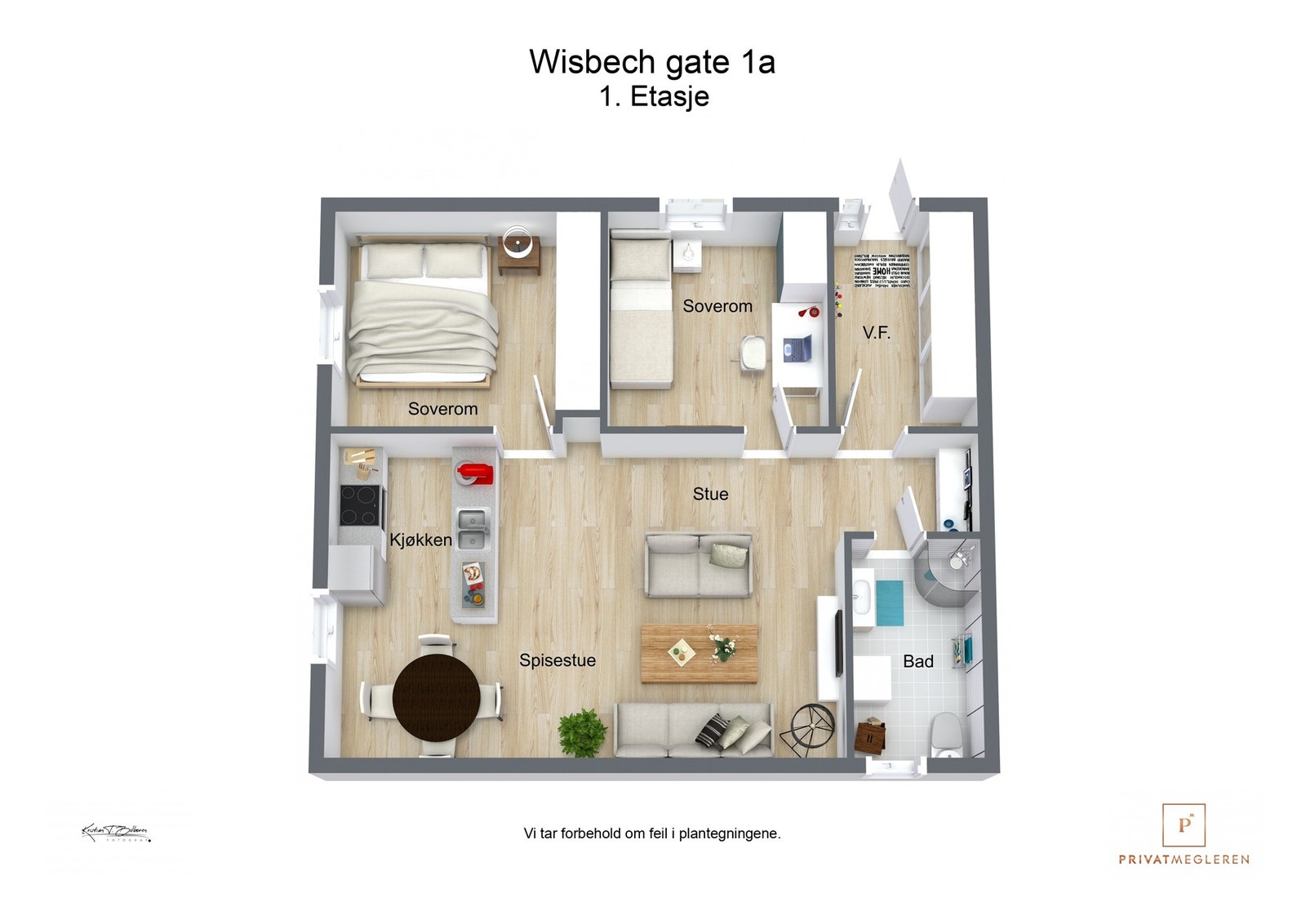 3 D plantegning Galleribilde
