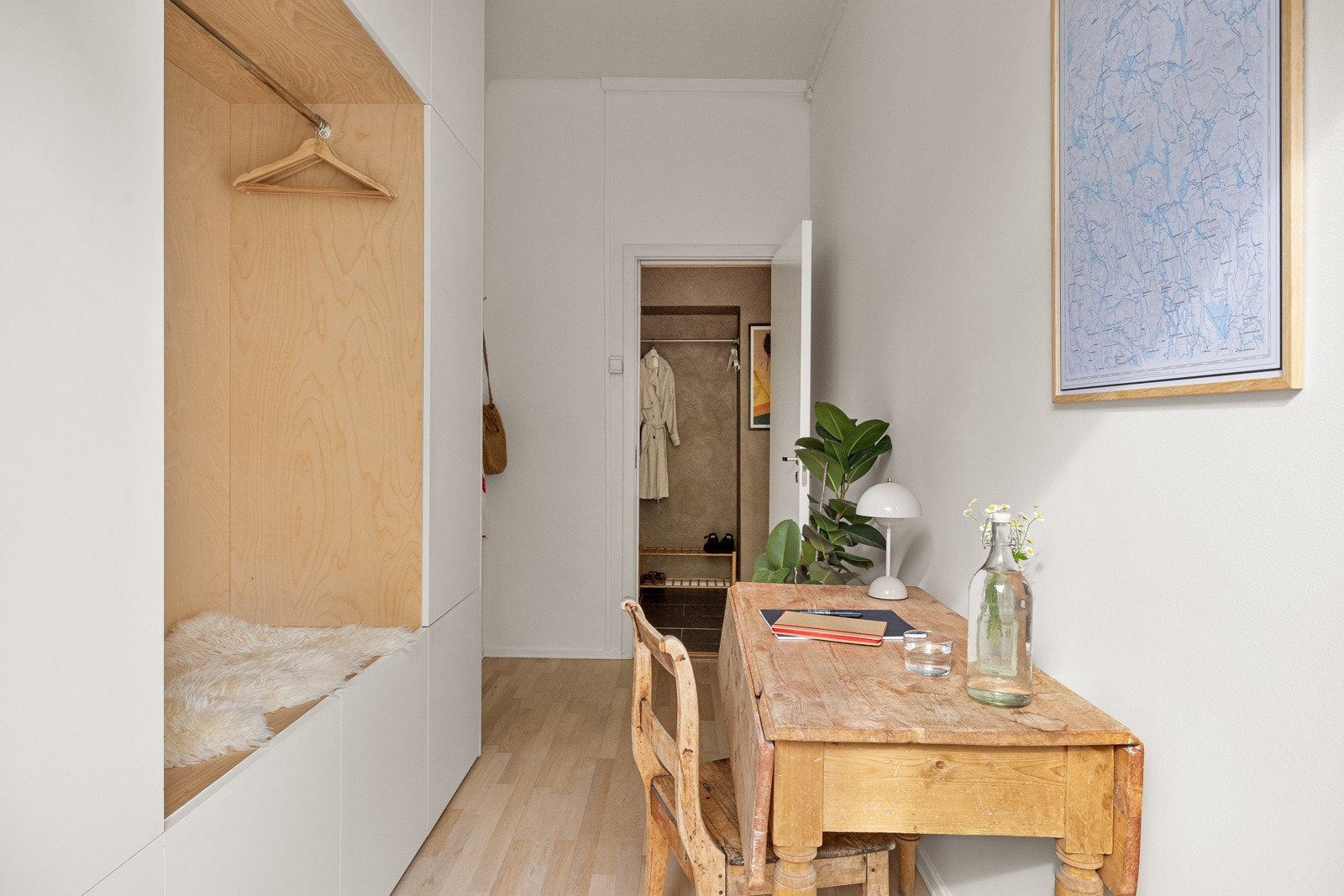 Det er også plass til kontorpult. Galleribilde