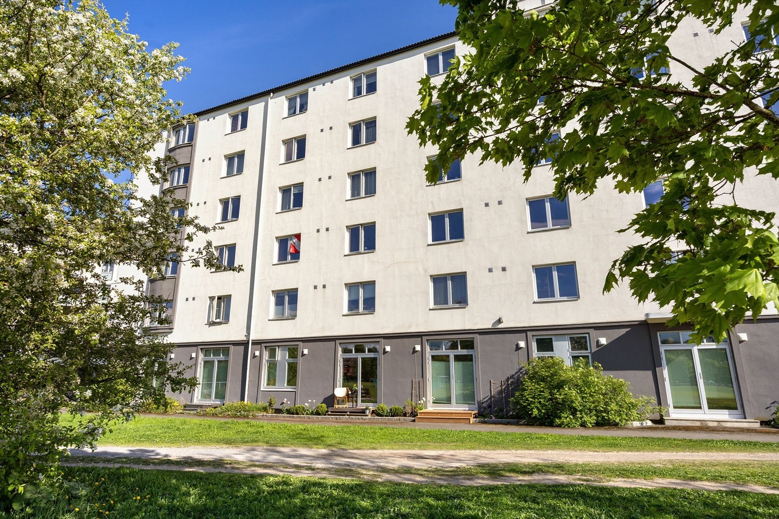 Rehabilitering av hele gården startet i 2013. Galleribilde