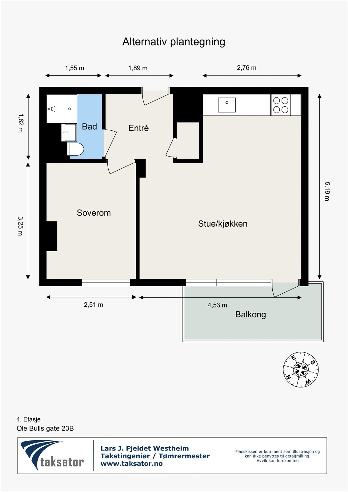 Alternativ plantegning. Galleribilde