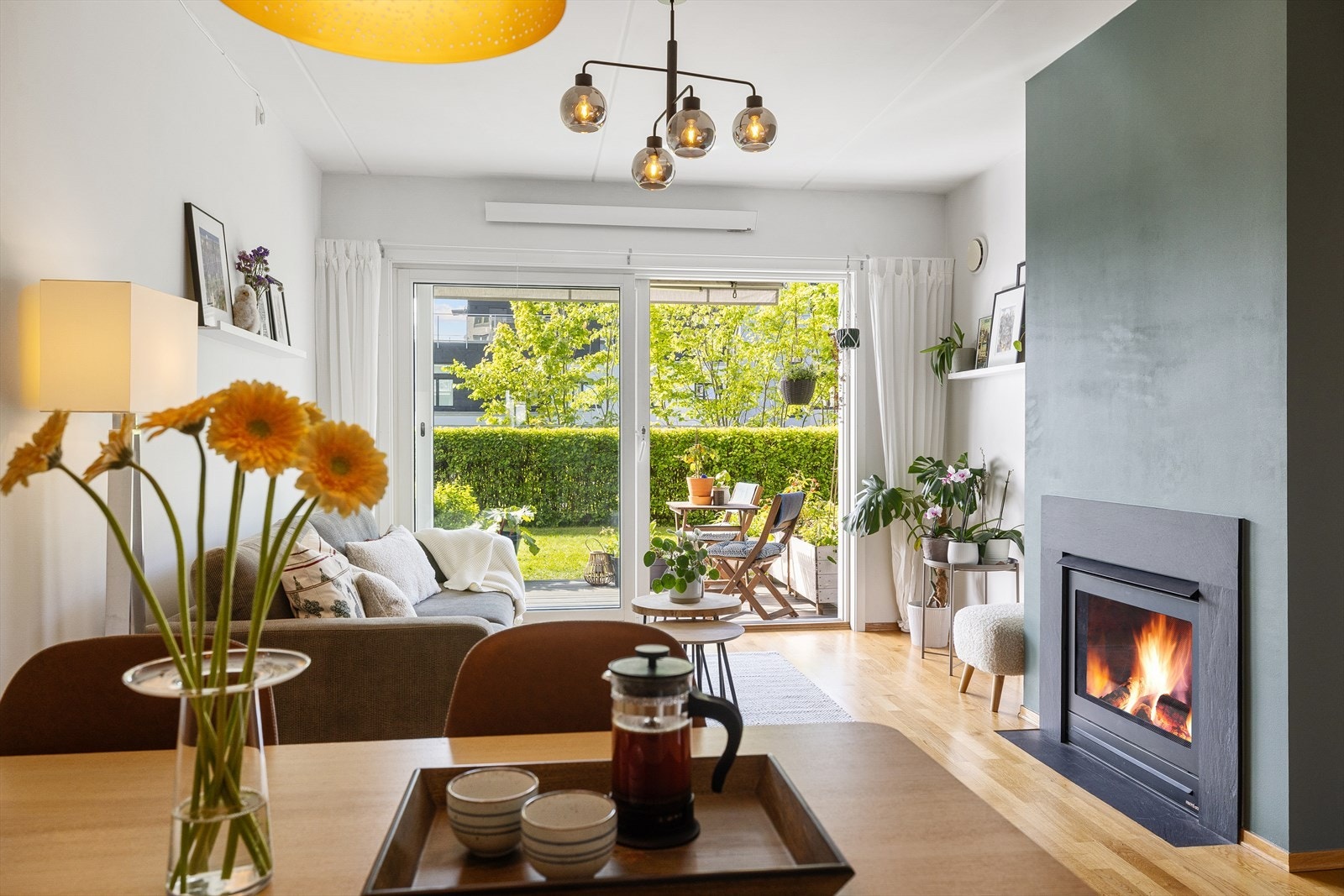 - Stilren gasspeis i stue - Galleribilde