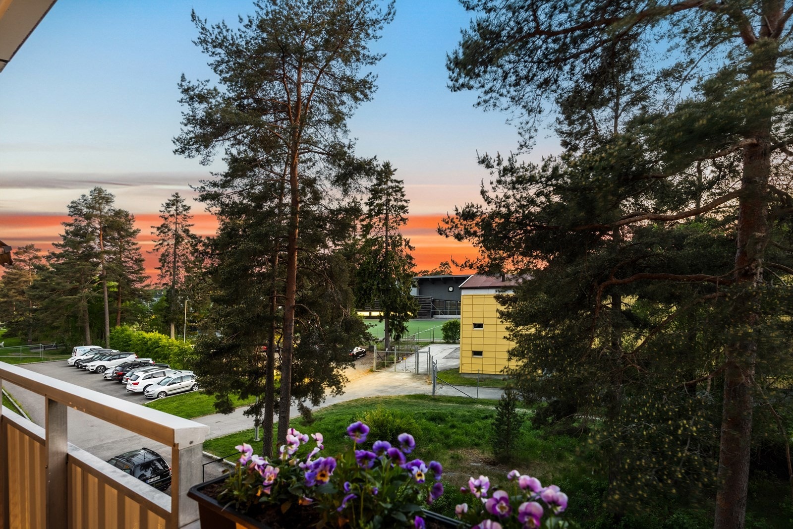 Fint utsyn fra balkongen. Galleribilde