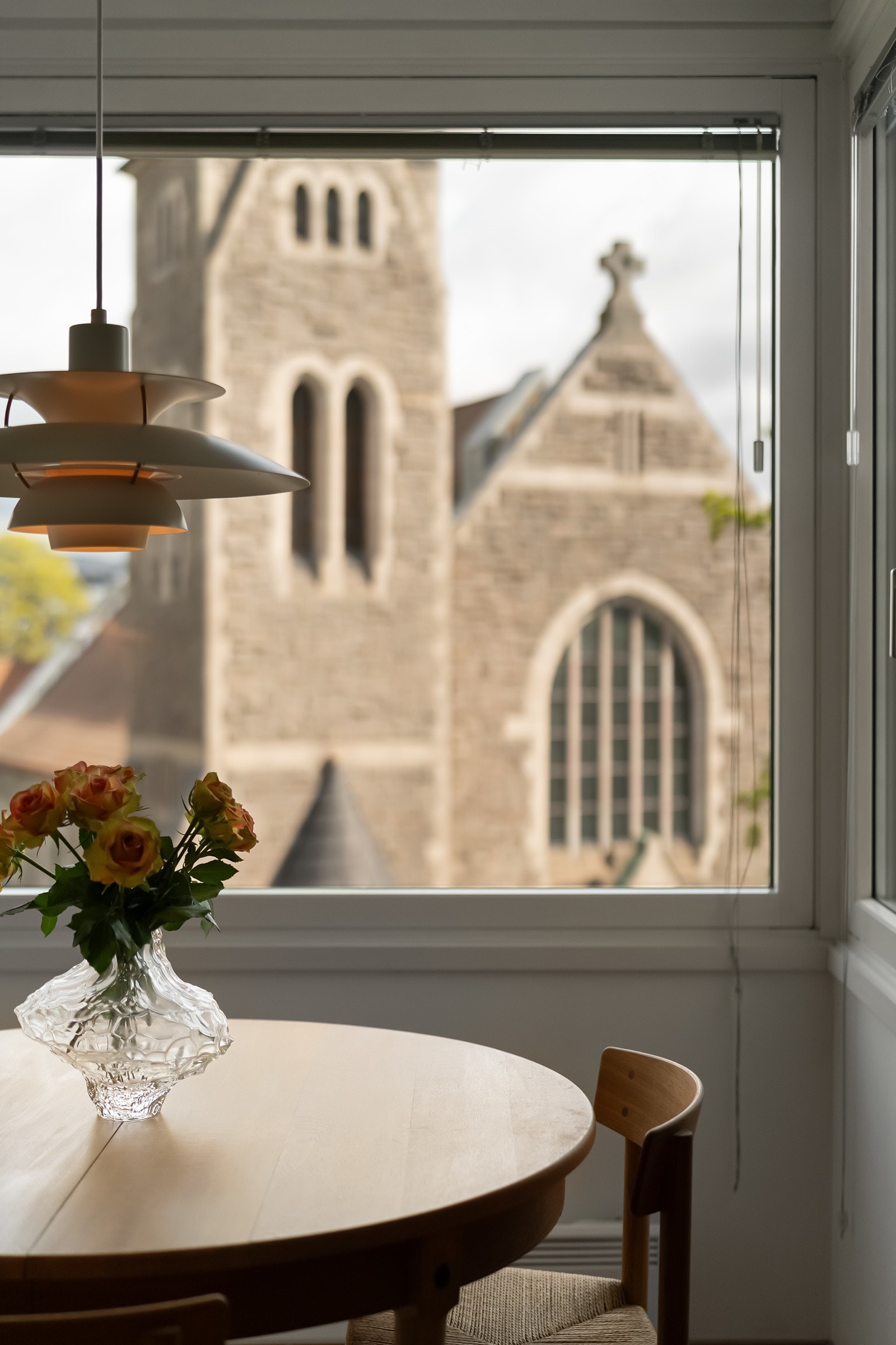 Utsikt mot Fagerborg Kirke og flotte Stensparken. Galleribilde