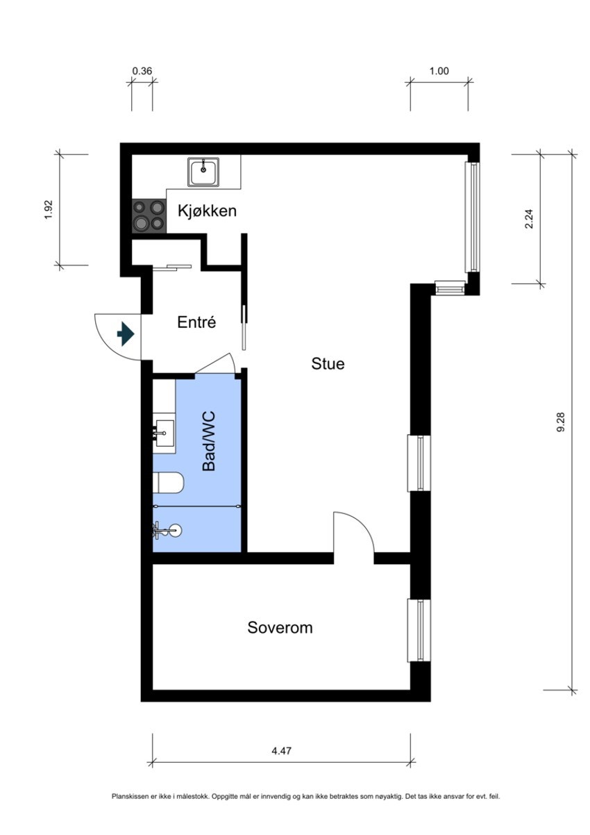 Plantegning. Galleribilde