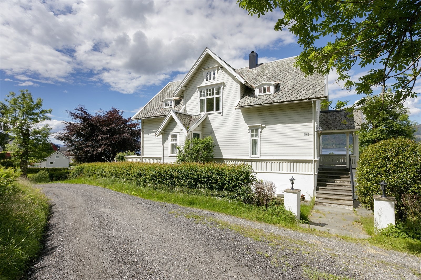 Overbygd inngangsparti Galleribilde