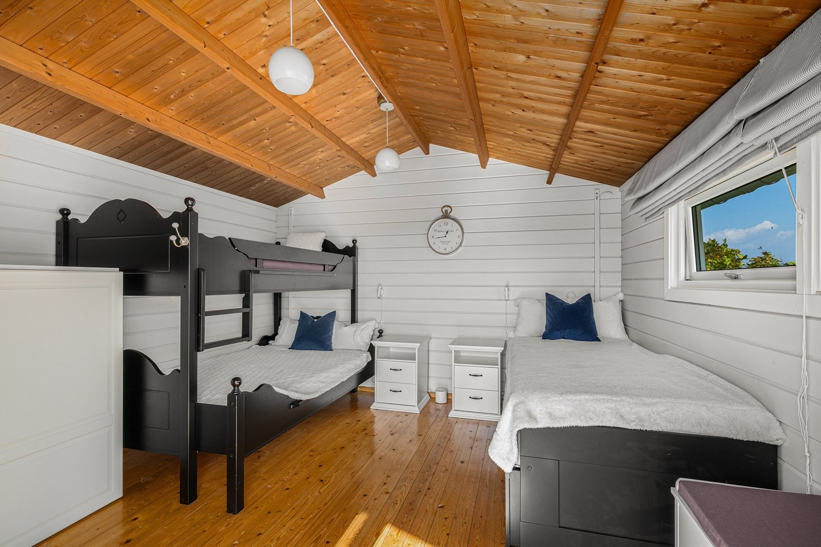 Det er godt å ha ekstra soveplass i annekset når man får gjester på besøk. Galleribilde