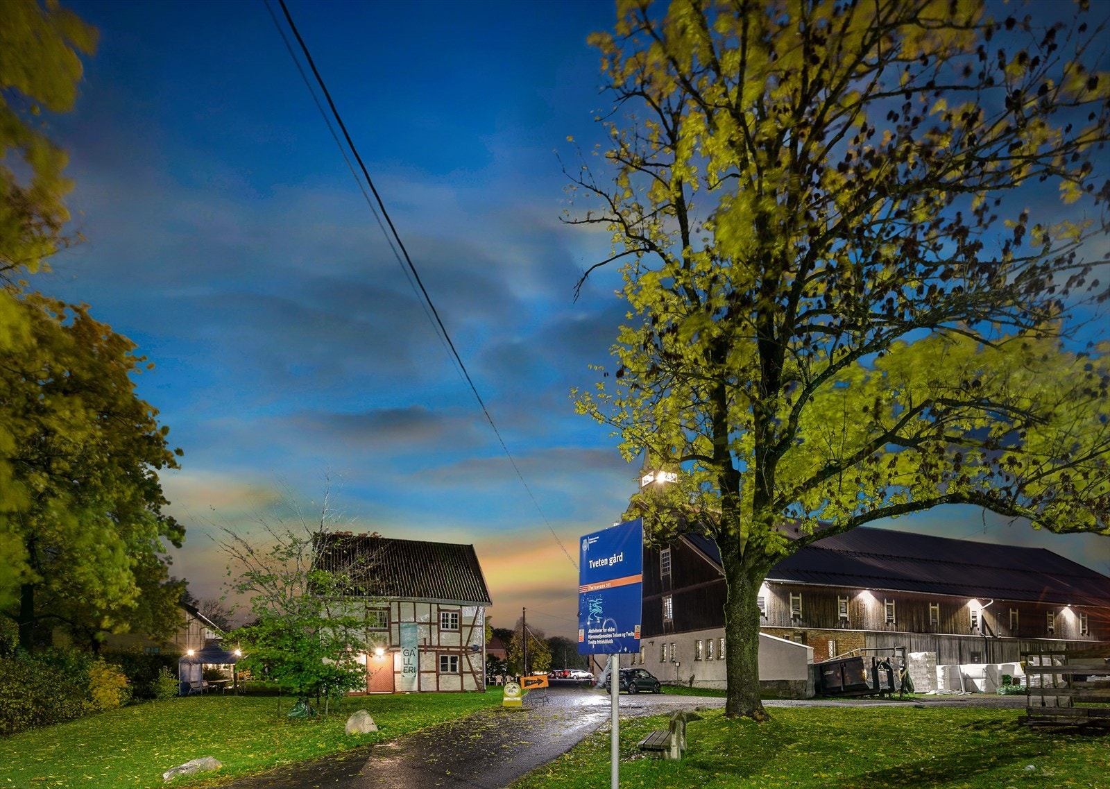 Tveten gård - Kveld. Galleribilde