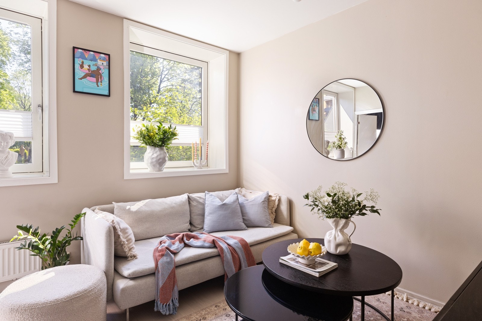 Glatte malte vegger holdt i en dus palett! Galleribilde