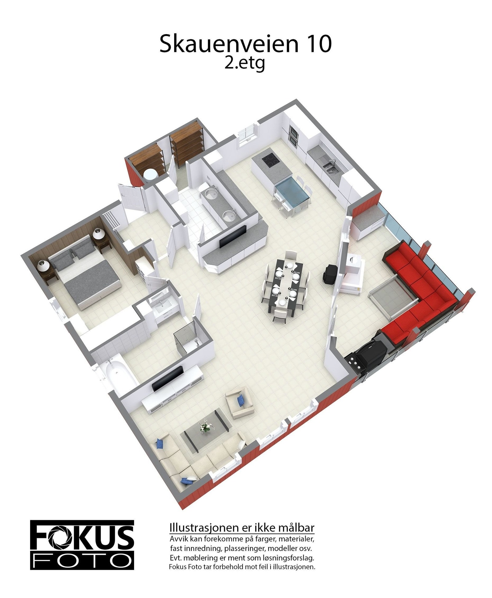 3D hovedetasje Galleribilde