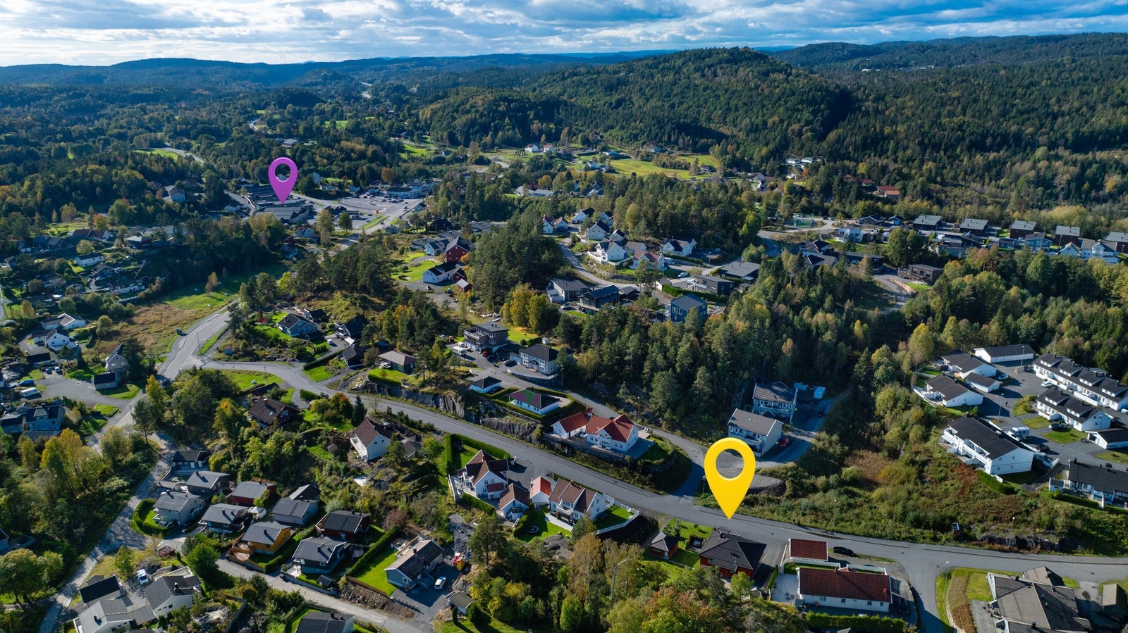 Drone rødt merke Alti kjøpesenter Galleribilde