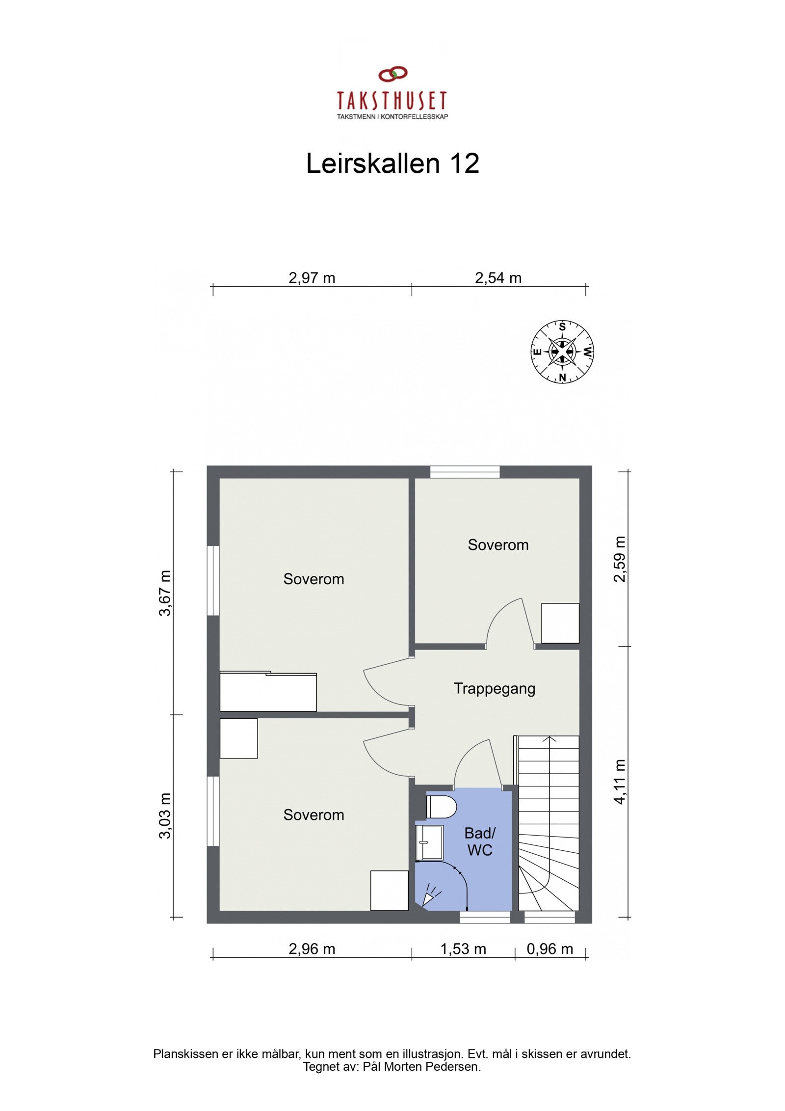 Plantegning 2. etasje Galleribilde