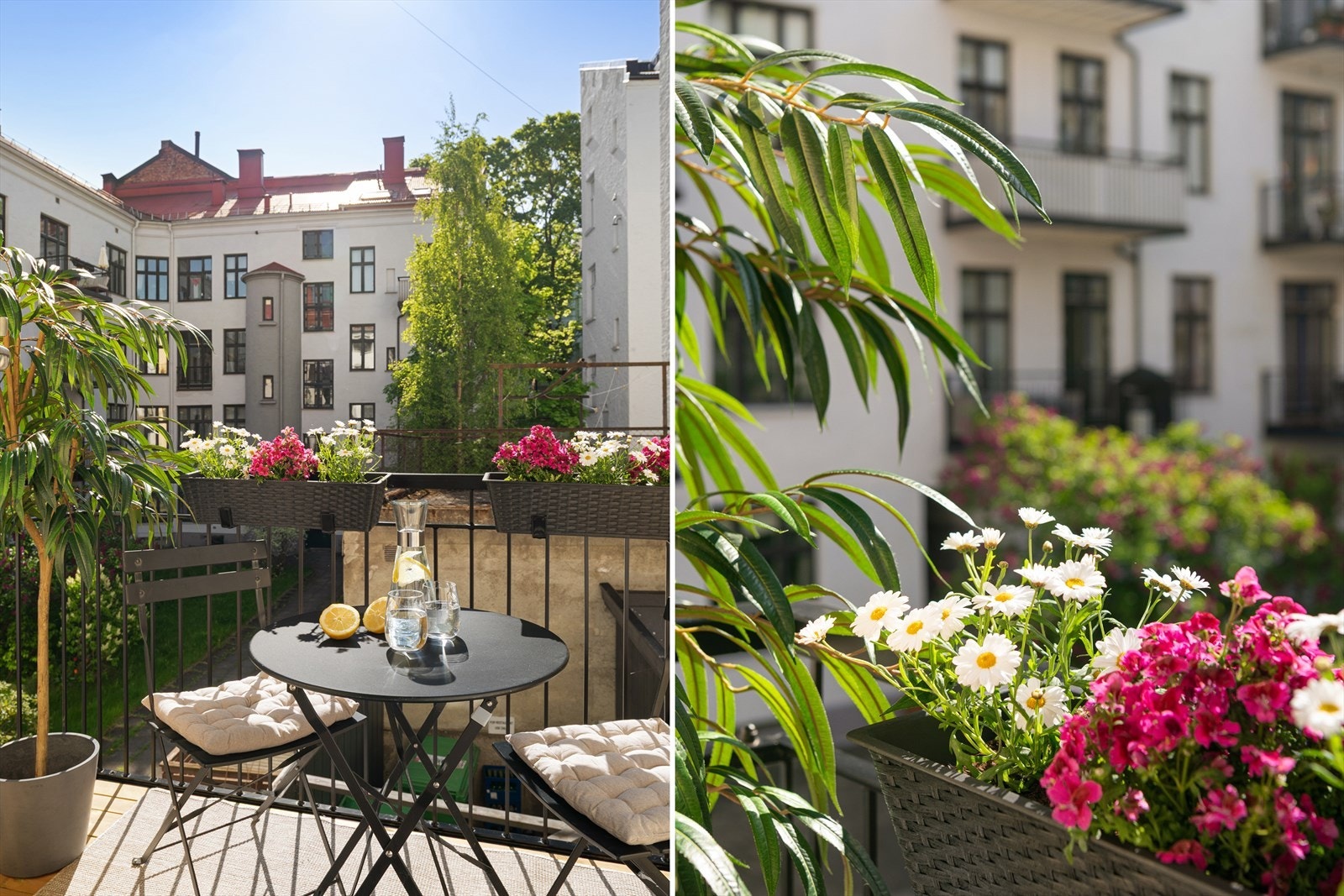 Sommer= Balkongkos! Balkongen var ny i 2024. Når den første vårssolen kommer er det ingenting som frister mer enn å tusle ut på den koselige balkongen. Galleribilde