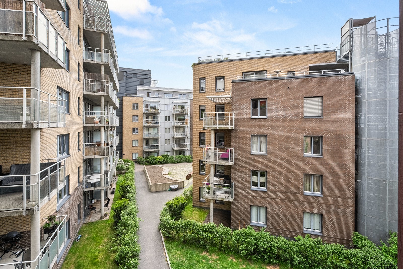 Hyggelig utsikt mot fellesområdene. Galleribilde