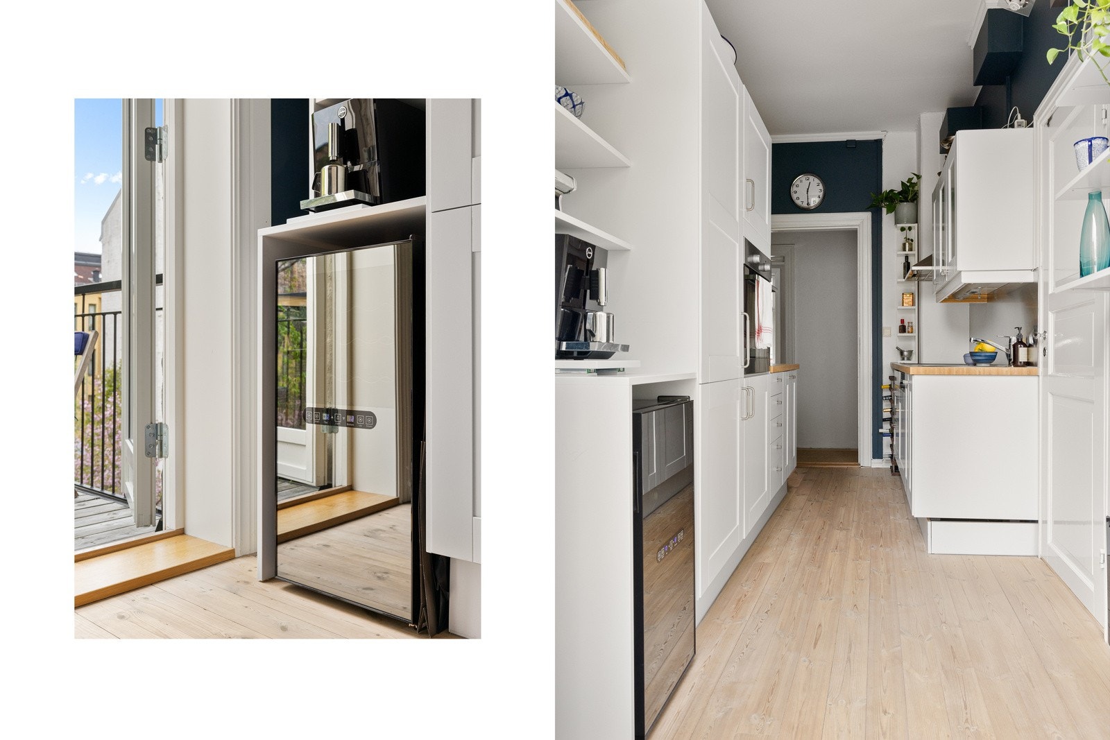 Det er plass til vinskap i innredningen Galleribilde