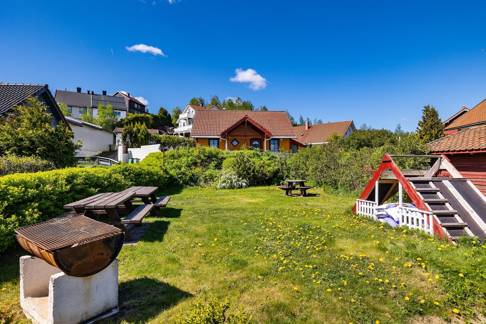 Det er opparbeidet flotte fellesområder til glede og benyttelse av beboerne Galleribilde