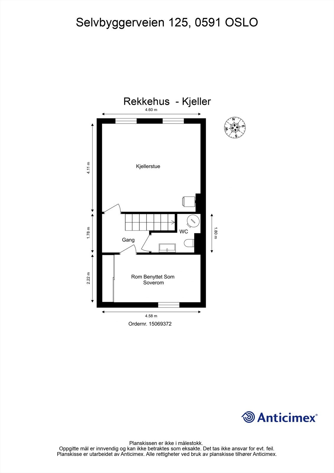 Plantegning - kjeller Galleribilde