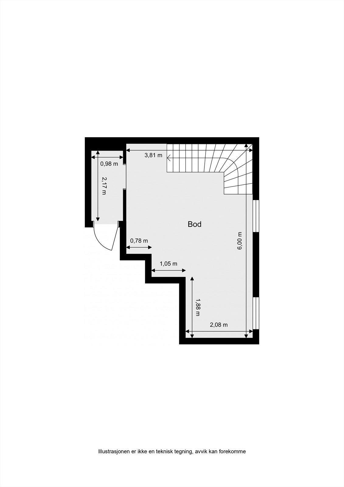 Fredensborgveien 6 - U.etg. - 2D Floor Plan.jpeg Galleribilde