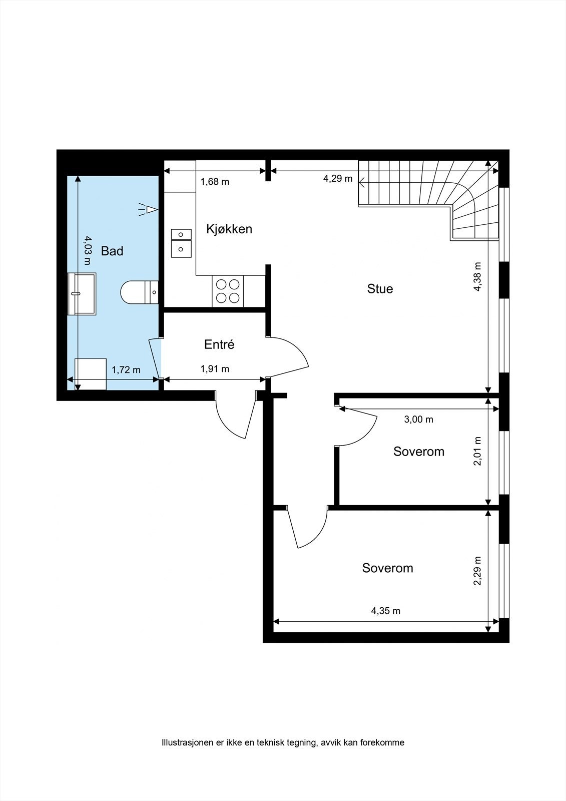 Fredensborgveien 6 - 1. Etasje - 2D Floor Plan.jpg Galleribilde