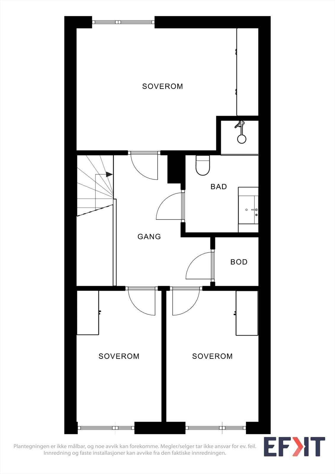 Plantegning 3. etasje Galleribilde