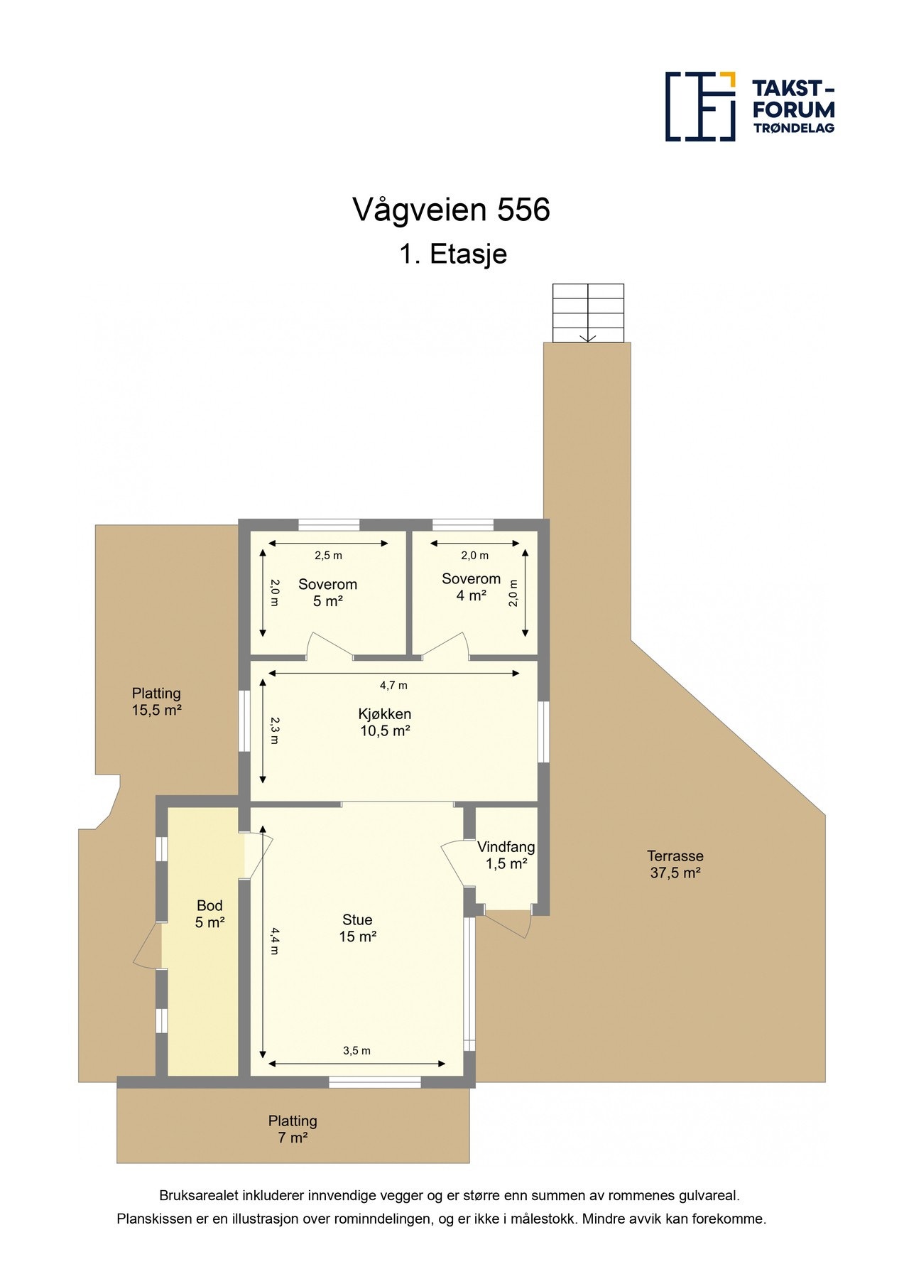 Planskisse hytte. Galleribilde