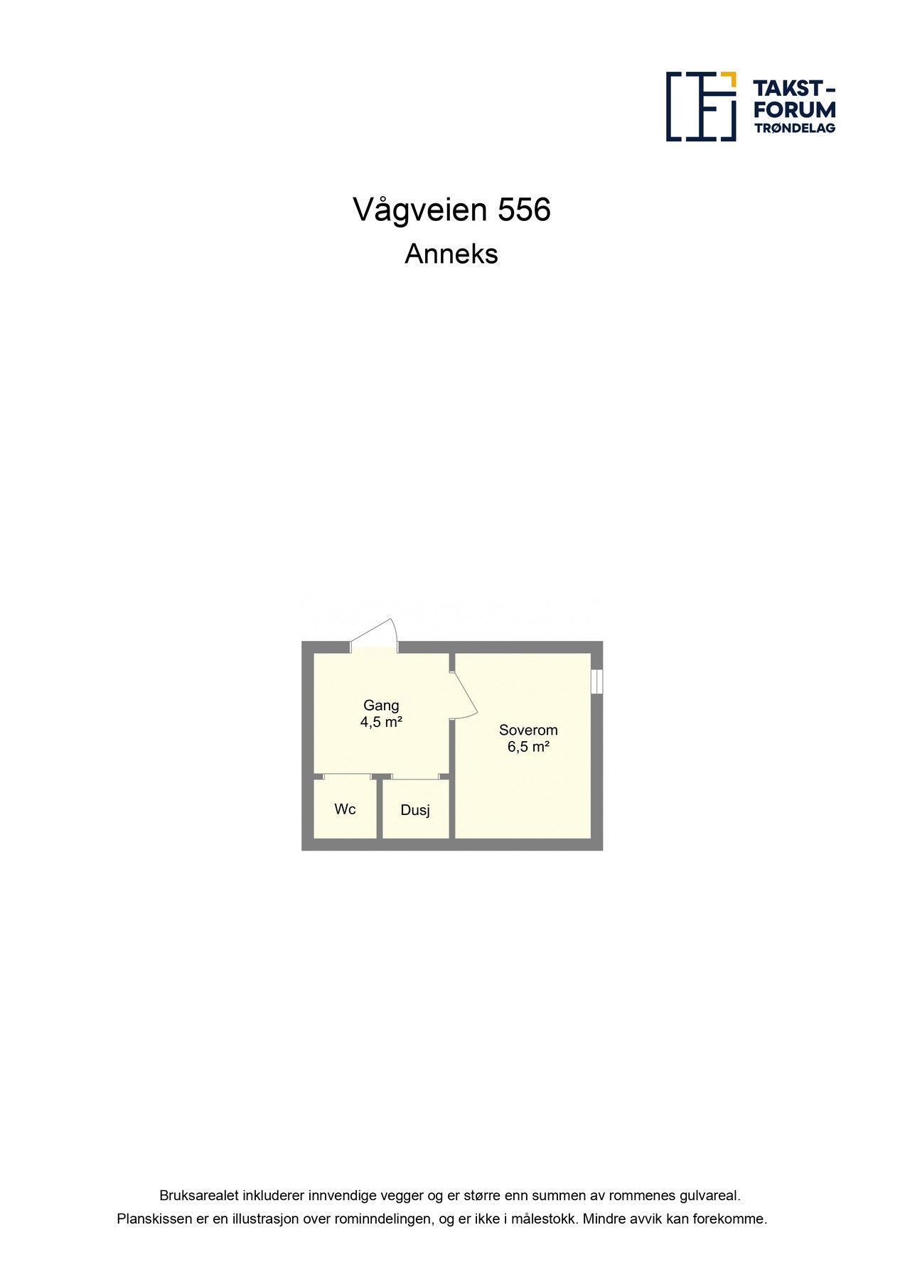 Planskisse anneks. Galleribilde