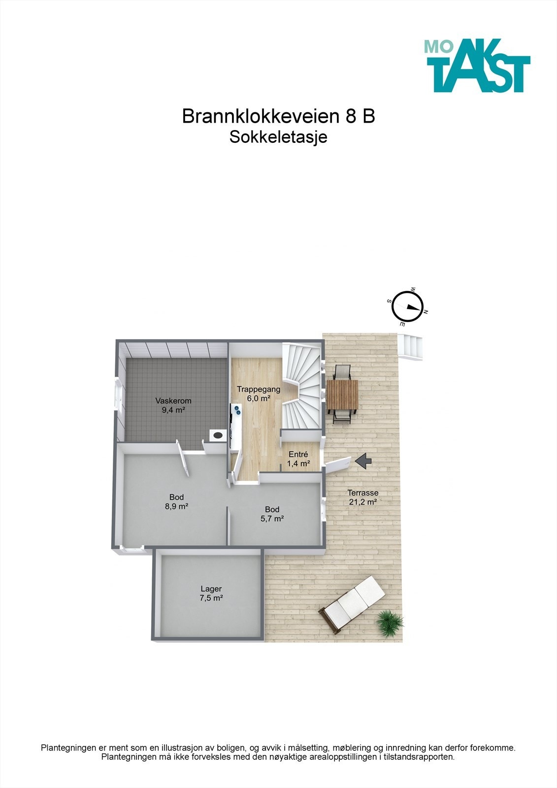 3D - Sokkeletasje Galleribilde