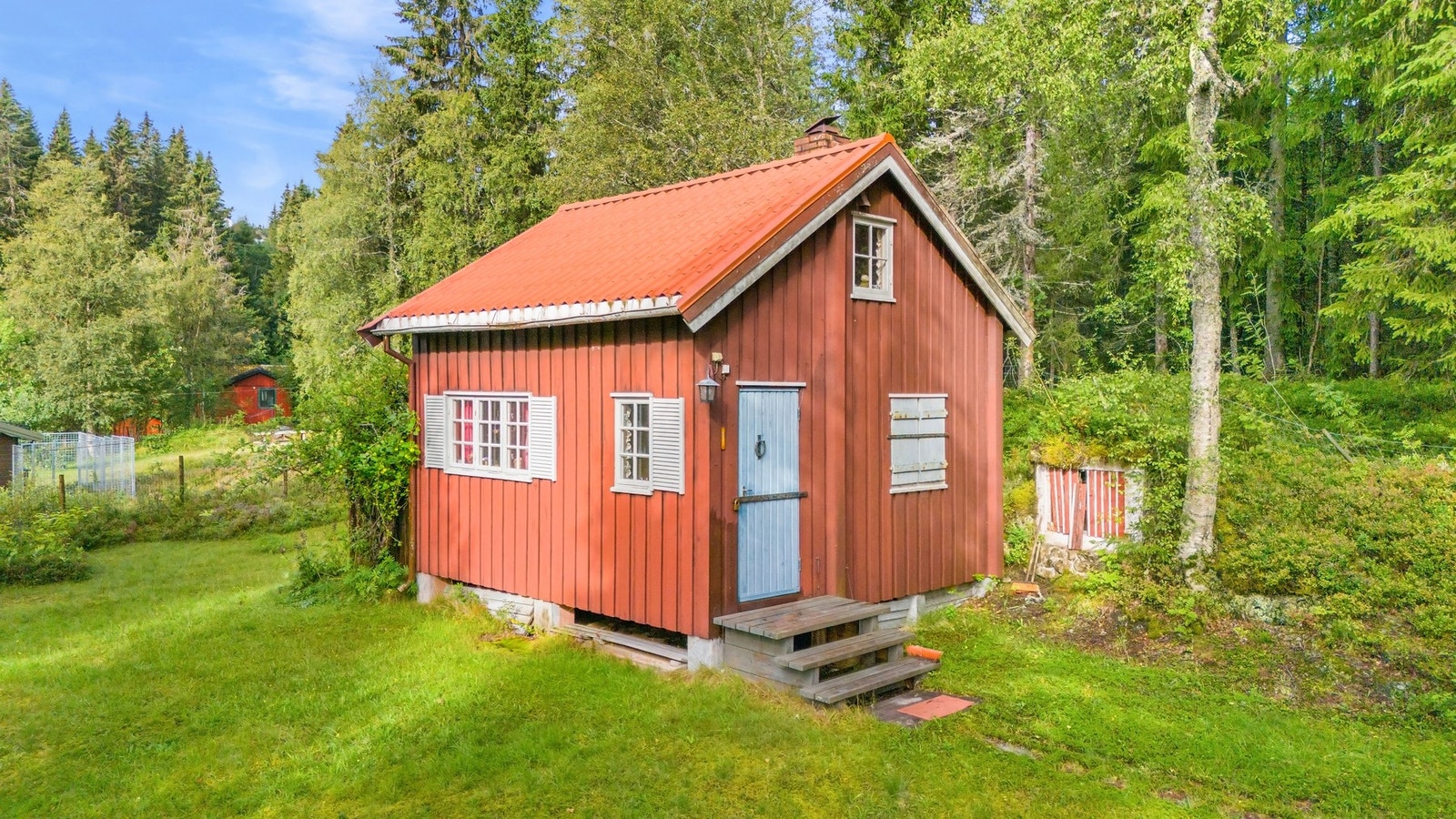 Selve hytta er av eldre dato. Galleribilde