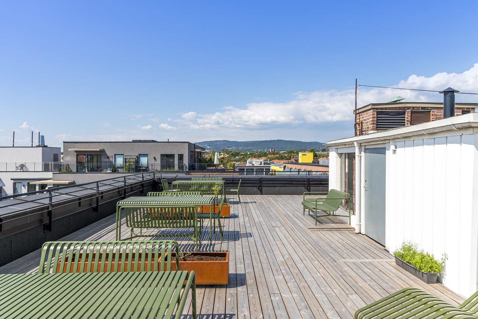 Felles takterrasse. Galleribilde