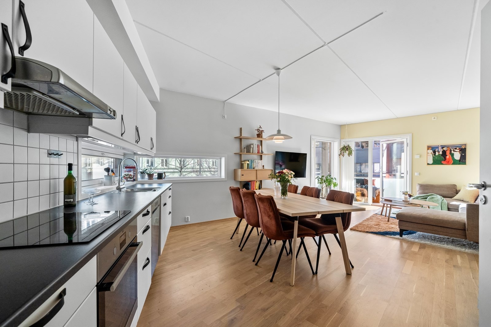 Den åpne løsningen gir en fleksibel planløsning som enkelt kan innredes etter eget ønske Galleribilde