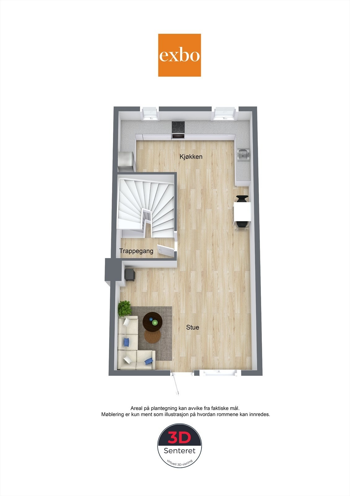 Plantegning 1. etasje. Galleribilde