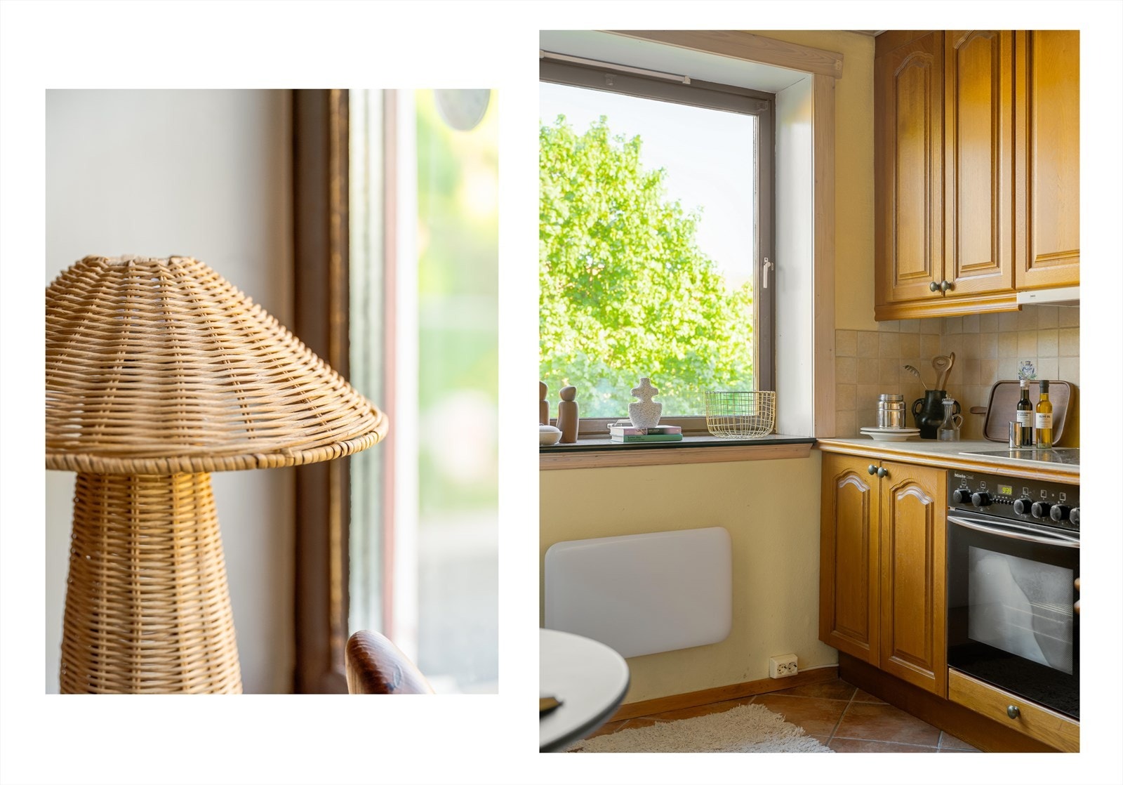 Det er integrerte hvitevarer i form av stekeovn, koketopp og oppvaskmaskin samt plass for frittstående kombiskap. Galleribilde