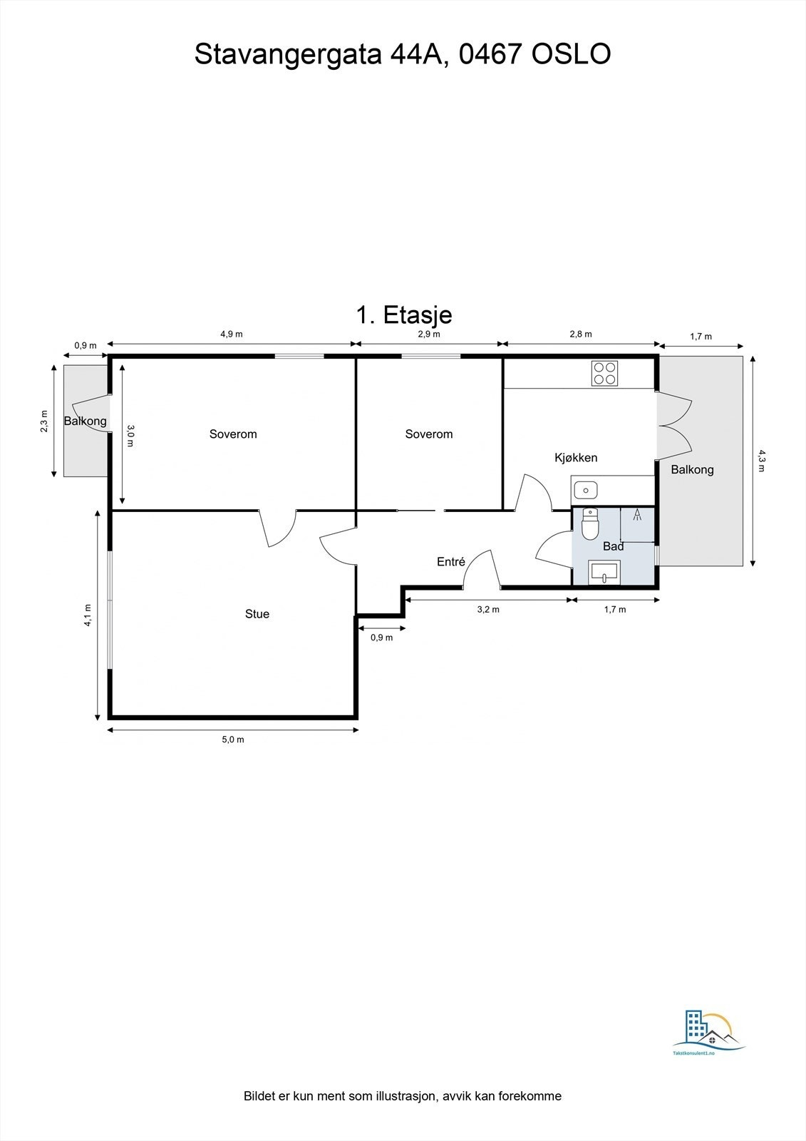 Plantegning til orientering. Galleribilde