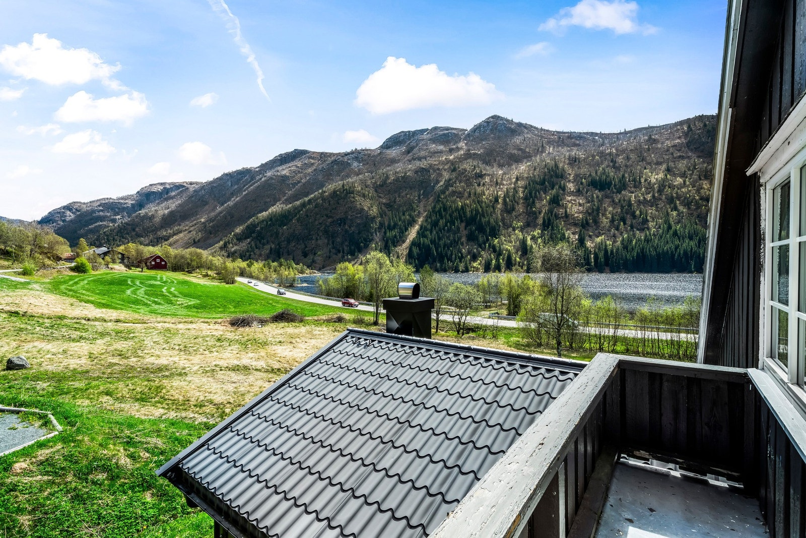 Utsikt fra balkongen Galleribilde