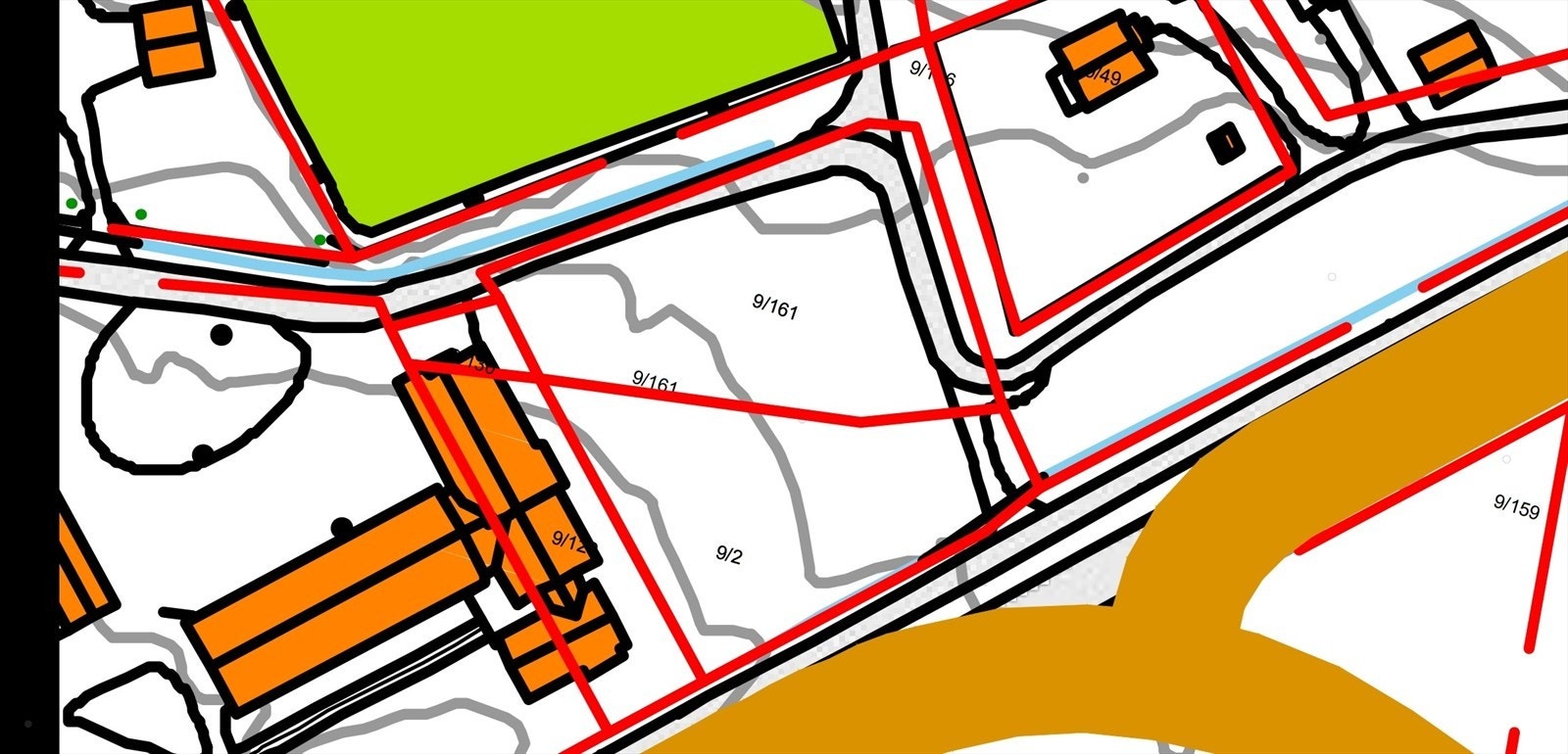 Skisse over kart for eiendommen. Galleribilde