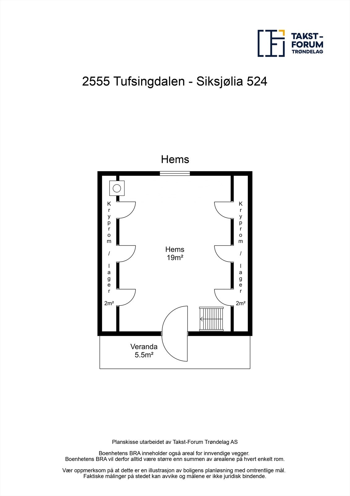 Planskisse 2. etasje. Galleribilde