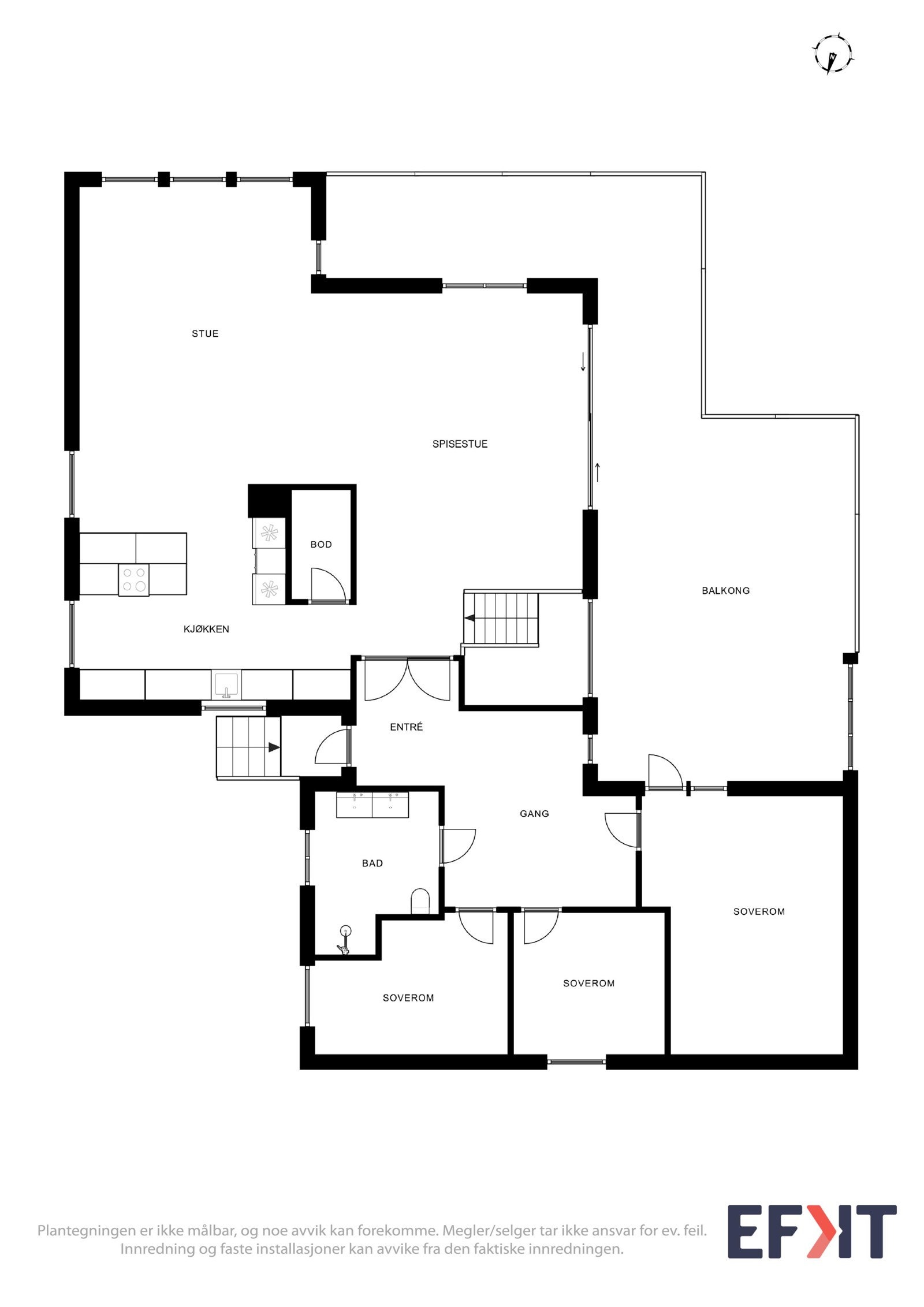 Plantegning hovedplan Galleribilde
