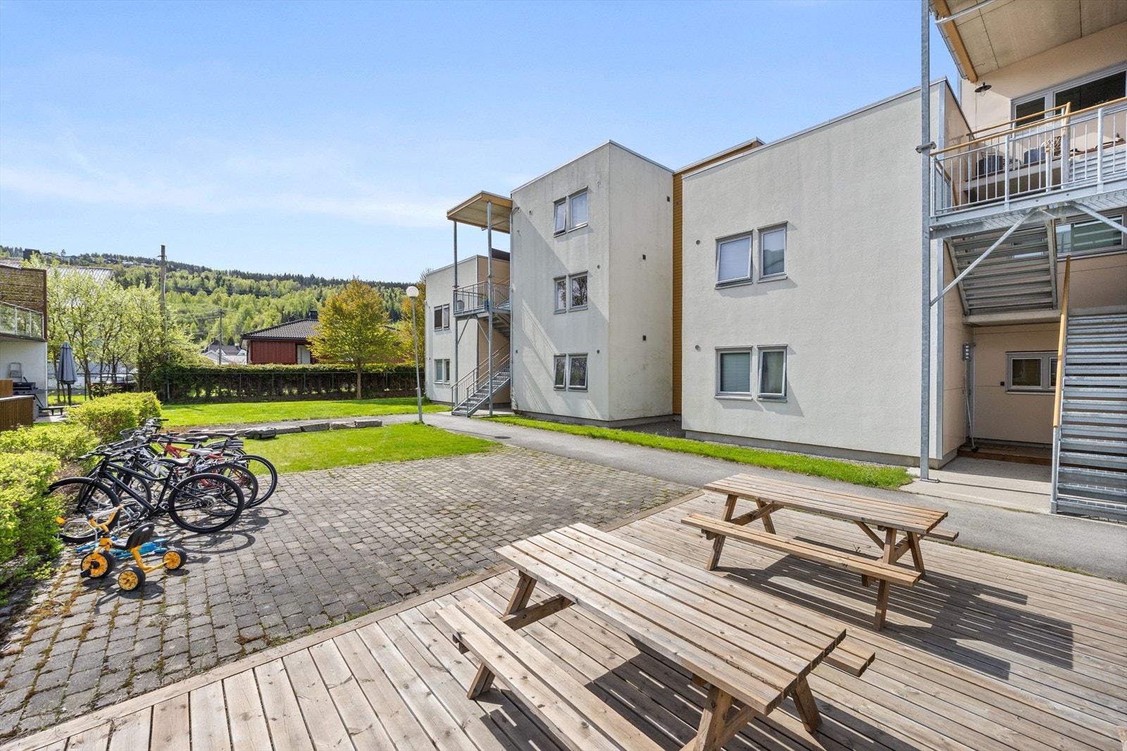 Pent opparbeidede fellesarealer Galleribilde