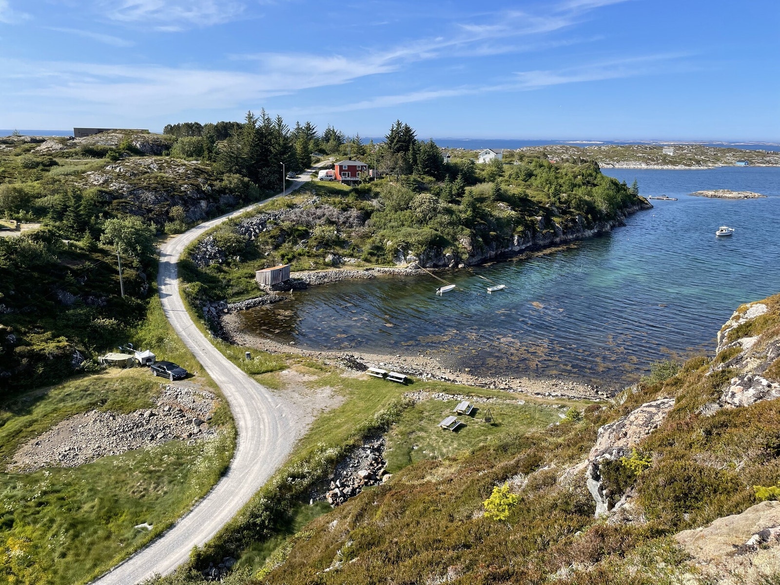 Flotte Kvernavika ligger like nedenfor eiendommen Galleribilde