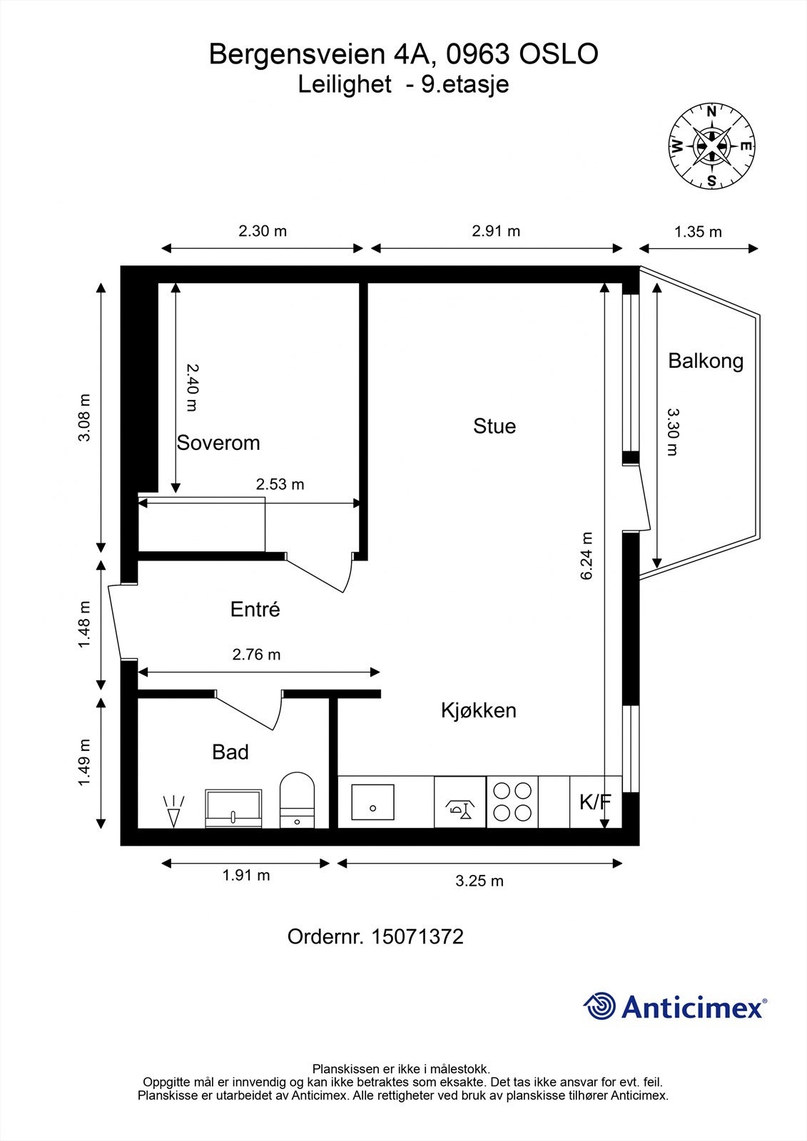 Plantegning Galleribilde
