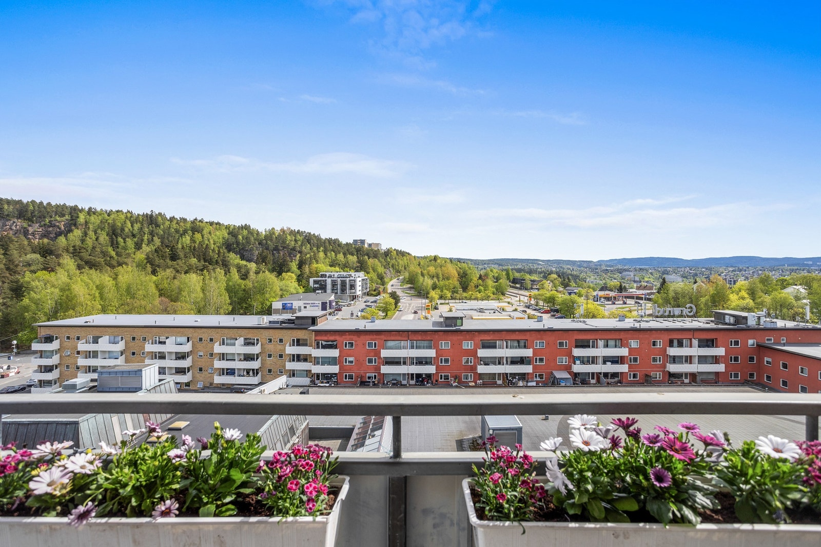 Utsikt fra balkongen Galleribilde