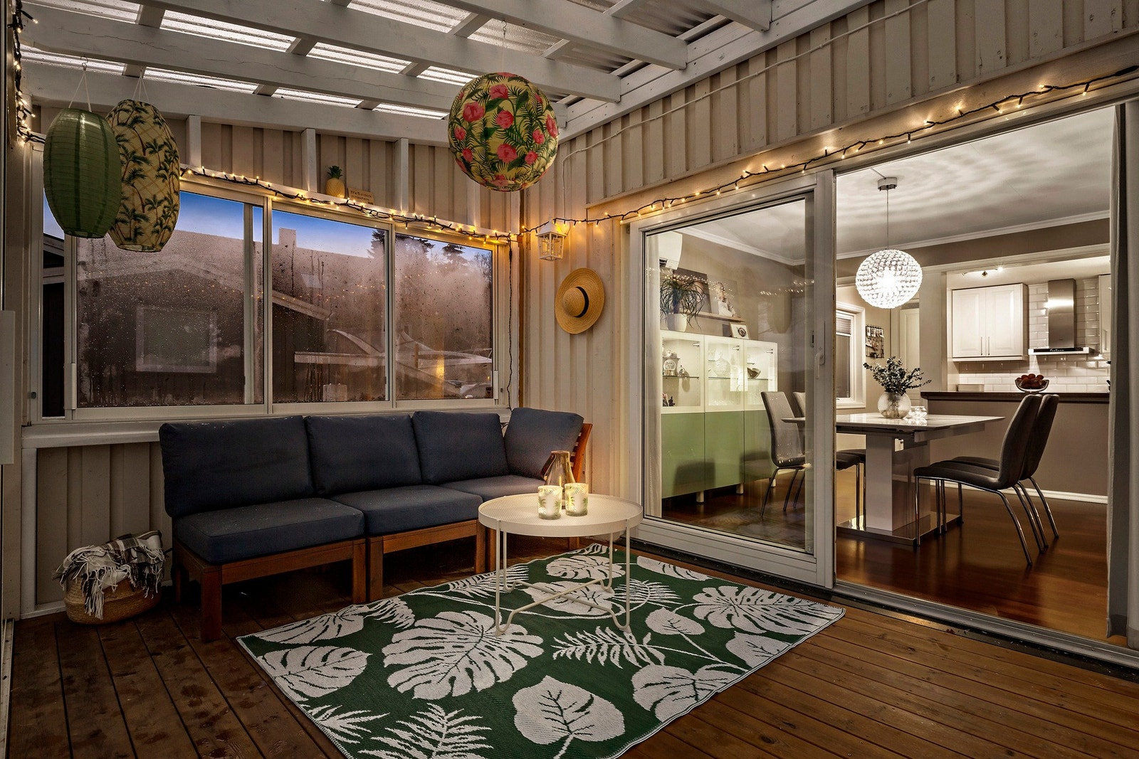 Meget trivelig vinterhage på 12 kvm. Her er det lagt opp flere stikkontakter. Galleribilde