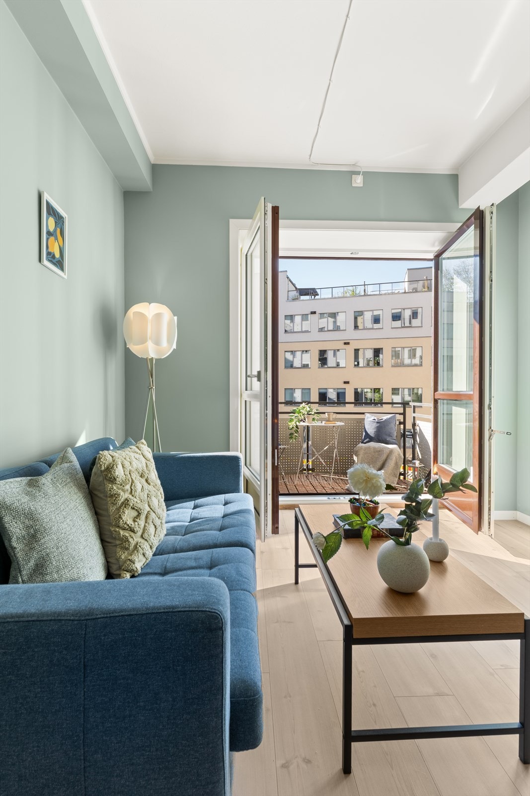 Stuen ble nylig malt i en moderne og tidsriktig farge Galleribilde