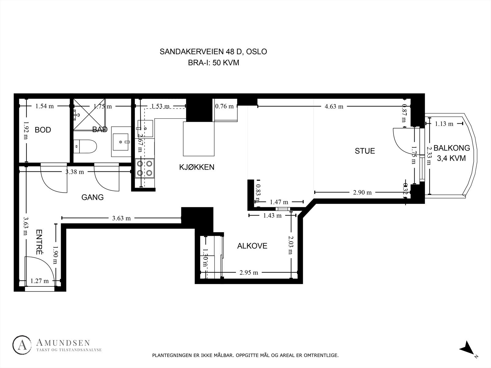 Takstmanns plantegning Galleribilde