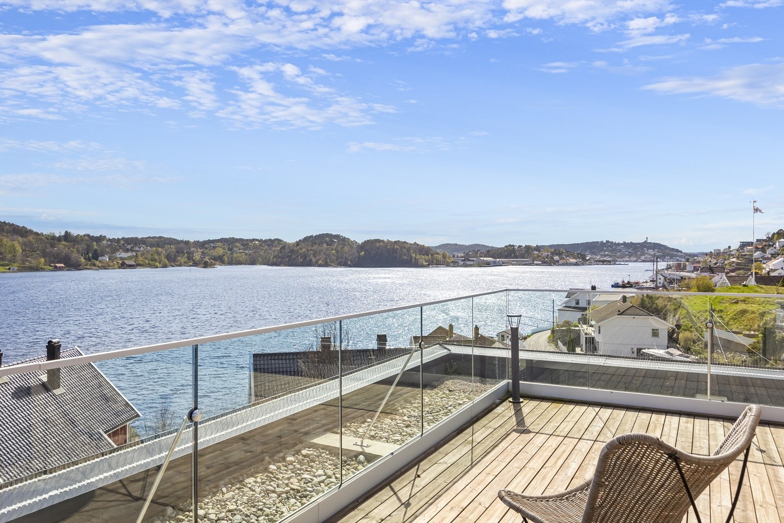 Utsikt fra takterrasse. Galleribilde